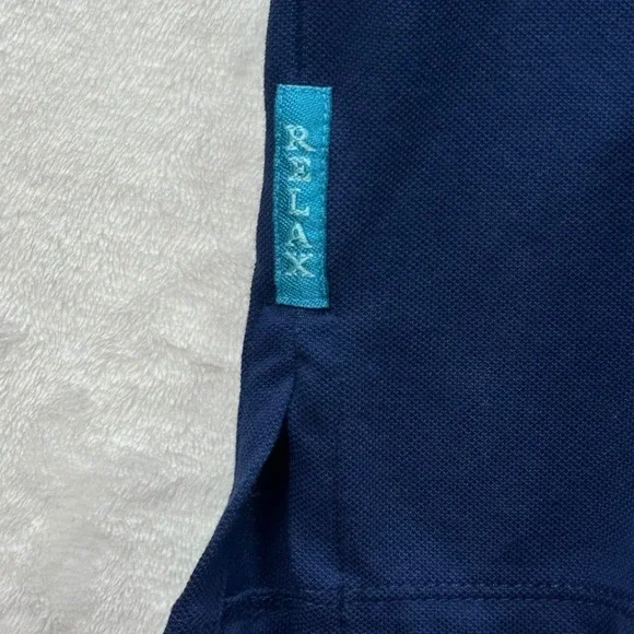 Tommy Bahama Relax Polo Shirt Mens XL Blue Pima Cotton Blend Short Sleeve - Picture 4 of 7